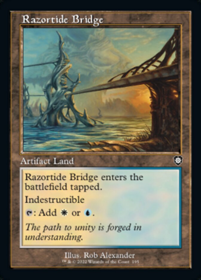 Razortide Bridge (Retro) [The Brothers' War Commander] | Pegasus Games WI