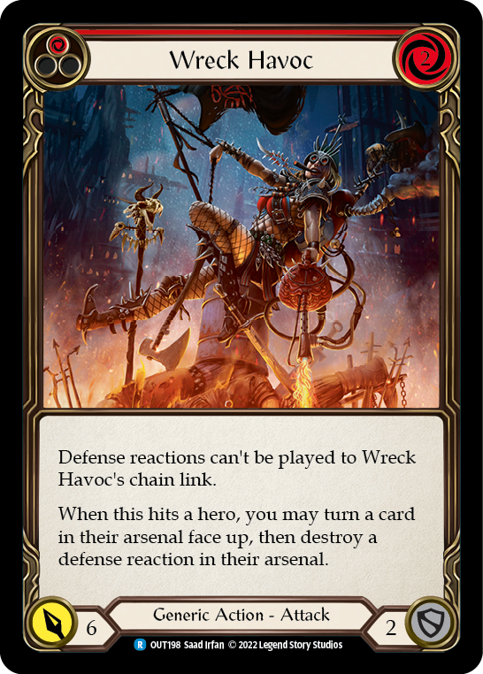 Wreck Havoc (Red) [OUT198] (Outsiders)  Rainbow Foil | Pegasus Games WI