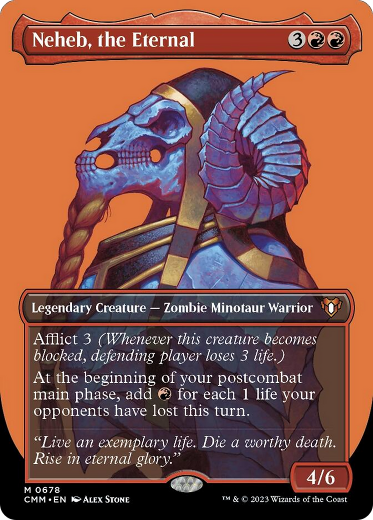 Neheb, the Eternal (Borderless Profile) [Commander Masters] | Pegasus Games WI