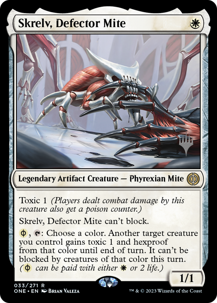 Skrelv, Defector Mite (Promo Pack) [Phyrexia: All Will Be One Promos] | Pegasus Games WI