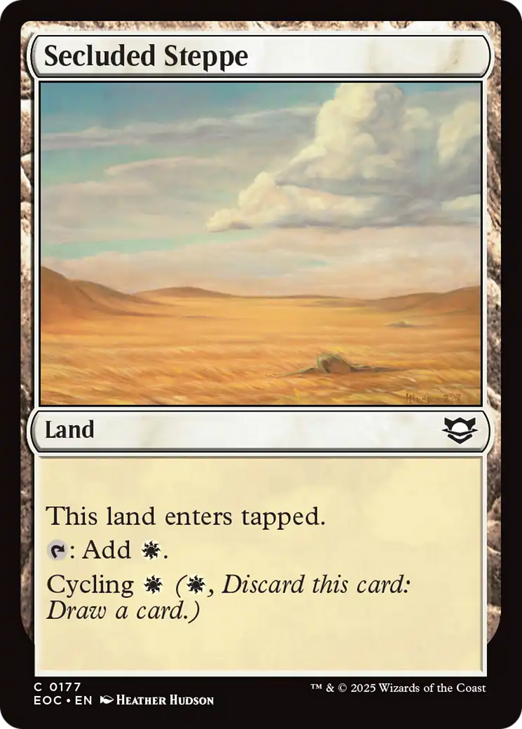 Secluded Steppe [Edge of Eternities Commander] | Pegasus Games WI