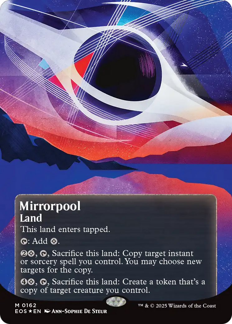 Mirrorpool (0162) (Borderless) (Galaxy Foil) [Edge of Eternities: Stellar Sights] | Pegasus Games WI
