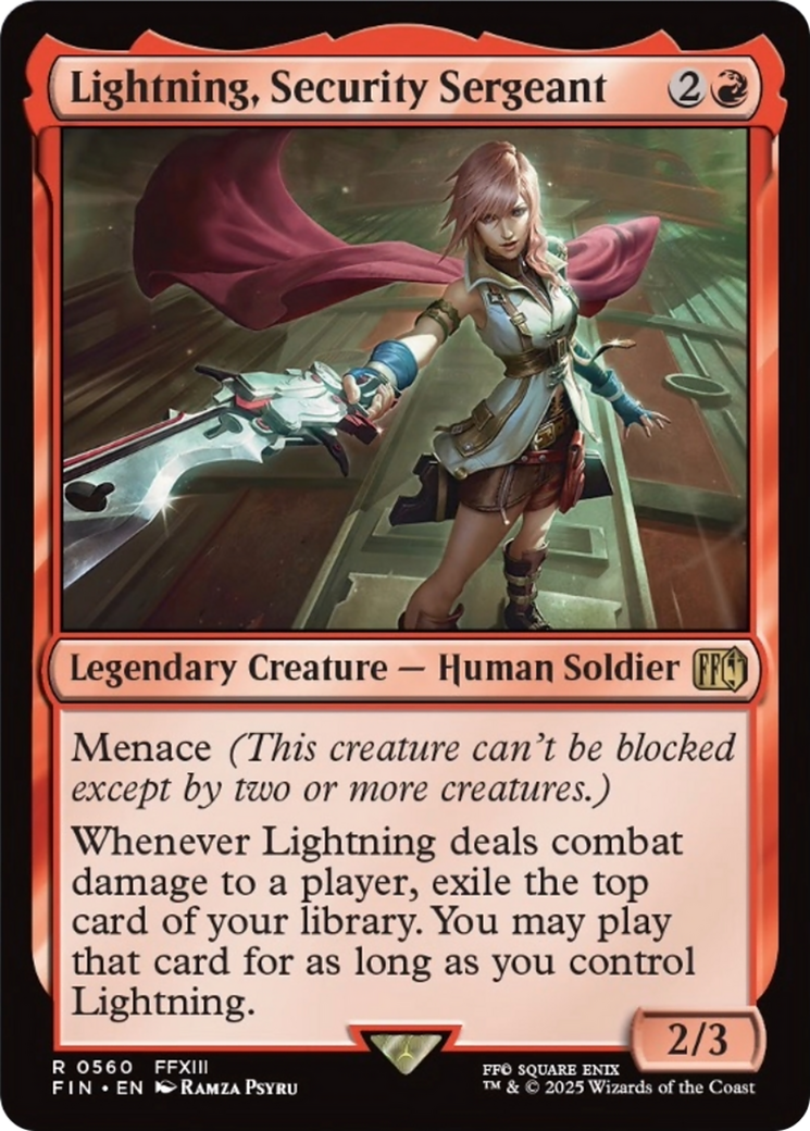Lightning, Security Sergeant [FINAL FANTASY] | Pegasus Games WI