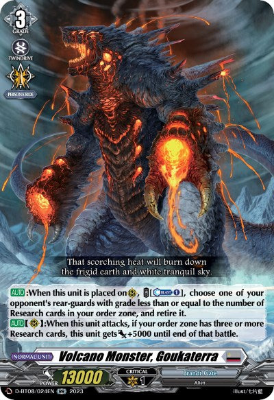 Volcano Monster, Goukaterra (D-BT08/024EN) [Minerva Rising] | Pegasus Games WI