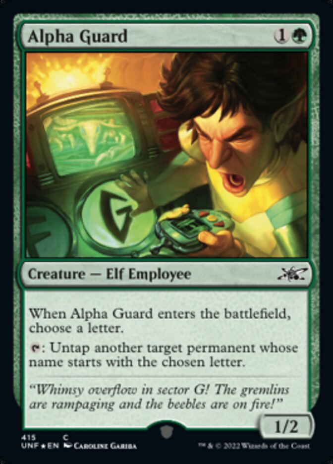 Alpha Guard (Galaxy Foil) [Unfinity] | Pegasus Games WI