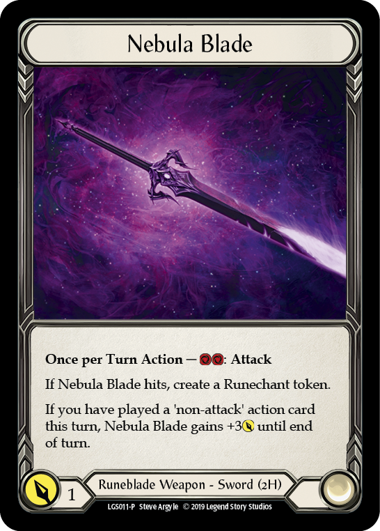 Nebula Blade [LGS011-P] (Promo)  1st Edition Cold Foil | Pegasus Games WI