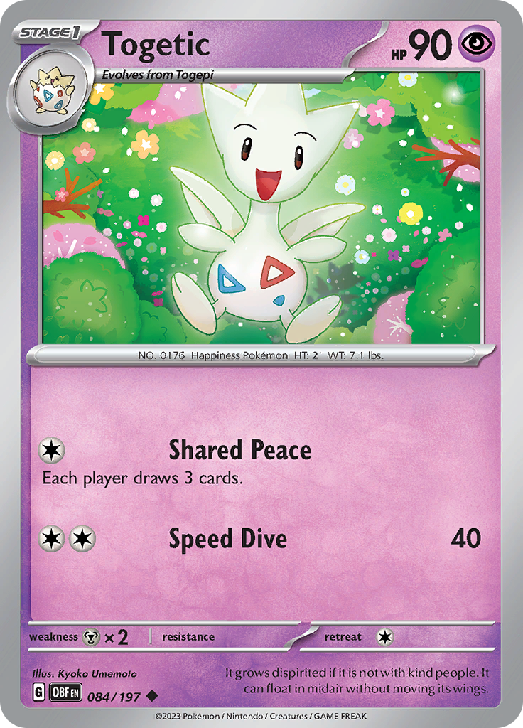 Togetic (084/197) [Scarlet & Violet: Obsidian Flames] | Pegasus Games WI