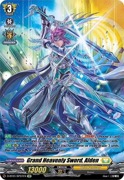 Grand Heavenly Sword, Alden (D-BT01/SP07EN) [Genesis of the Five Greats] | Pegasus Games WI
