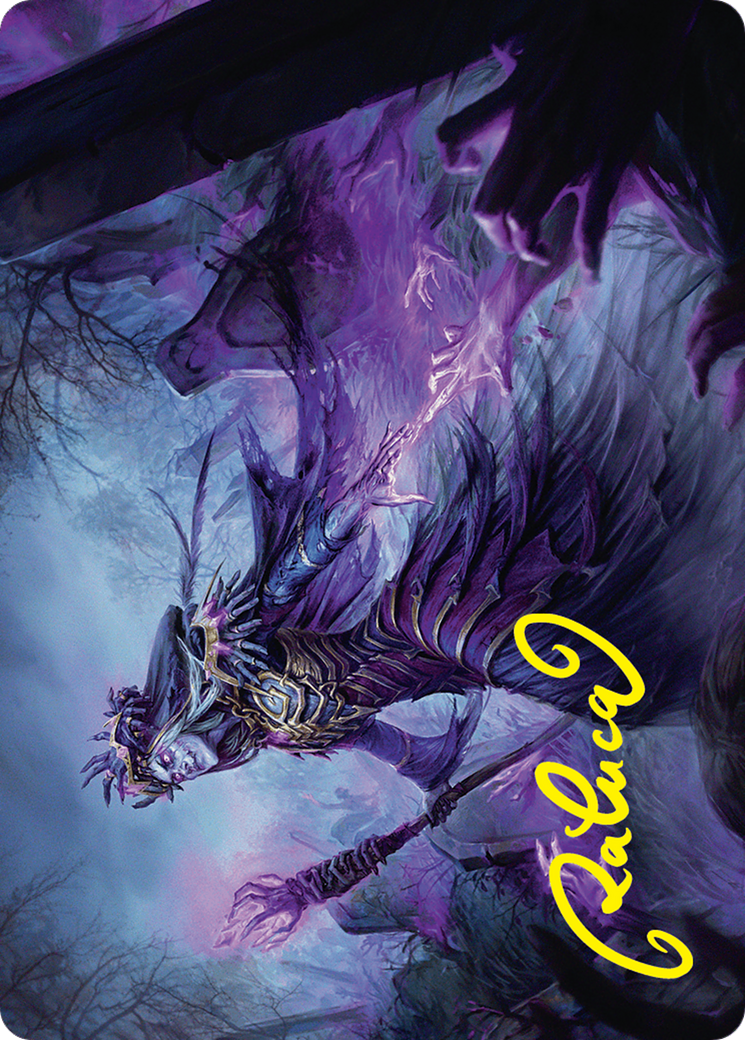 Zul Ashur, Lich Lord Art Card (10/54) (Gold-Stamped Signature) [Foundations Art Series] | Pegasus Games WI