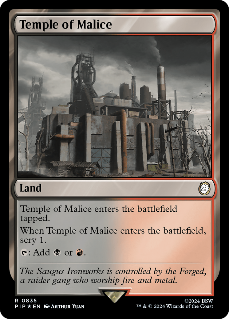 Temple of Malice (Surge Foil) [Fallout] | Pegasus Games WI