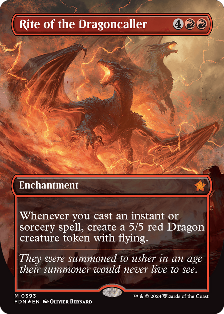 Rite of the Dragoncaller (Mana Foil) [Foundations] | Pegasus Games WI