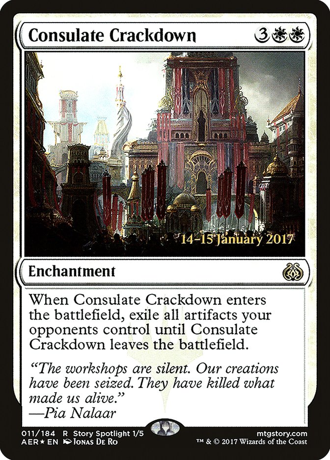 Consulate Crackdown [Aether Revolt Prerelease Promos] | Pegasus Games WI