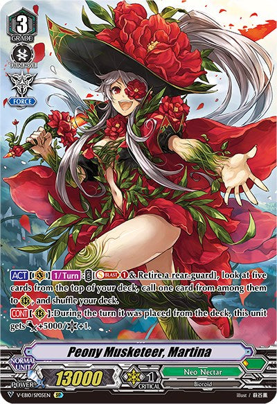 Peony Musketeer, Martina (V-EB10/SP05EN) [The Mysterious Fortune] | Pegasus Games WI