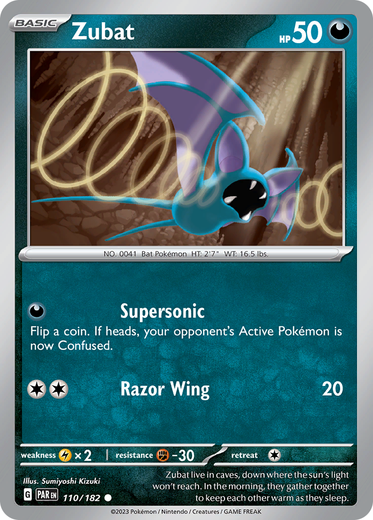 Zubat (110/182) [Scarlet & Violet: Paradox Rift] | Pegasus Games WI