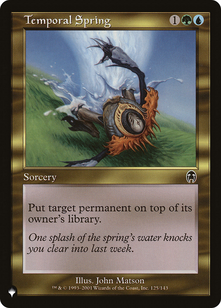 Temporal Spring [The List] | Pegasus Games WI