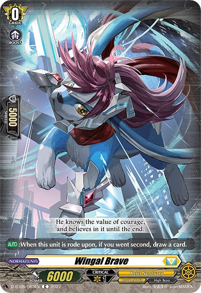 Wingal Brave (D-BT05/083EN) [Triumphant Return of the Brave Heroes] | Pegasus Games WI