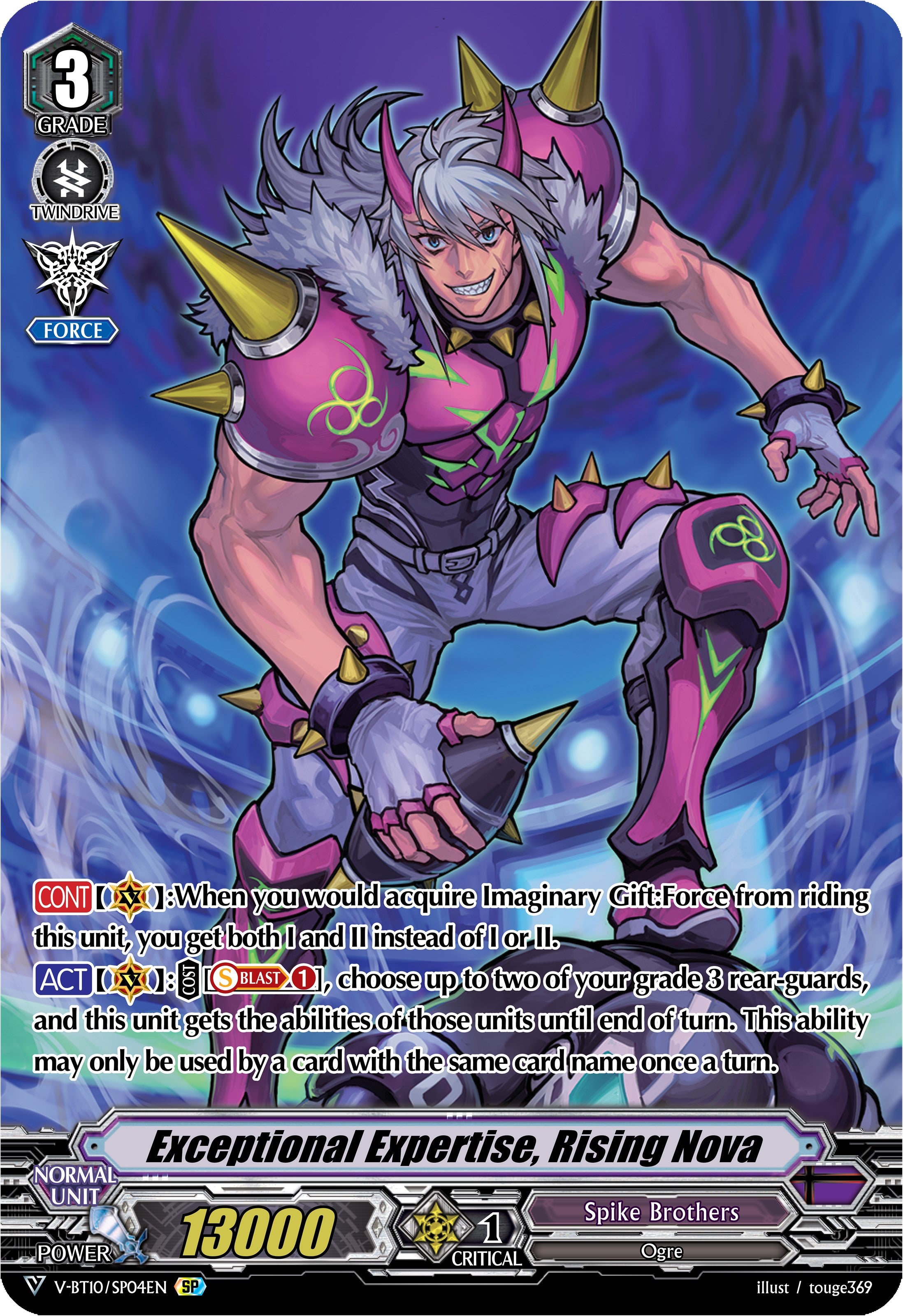 Exceptional Expertise, Rising Nova (V-BT10/SP04EN) [Phantom Dragon Aeon] | Pegasus Games WI
