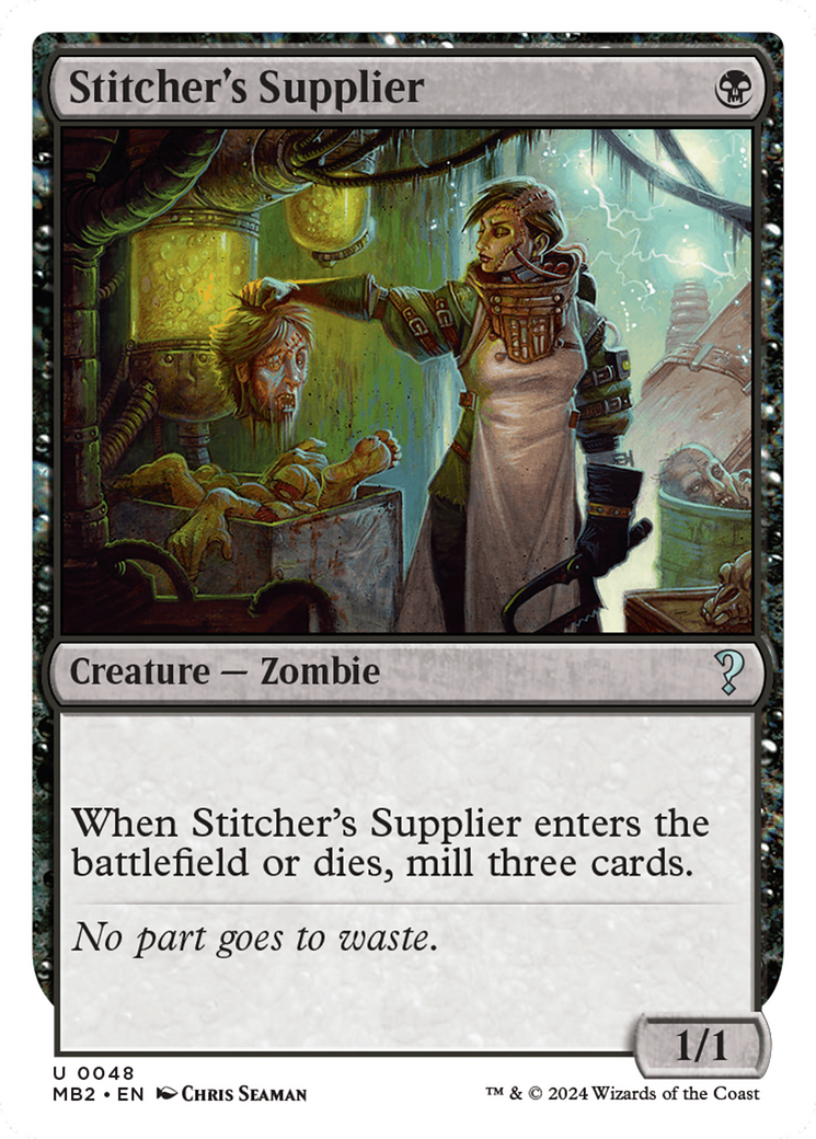 Stitcher's Supplier (White Border) [Mystery Booster 2] | Pegasus Games WI