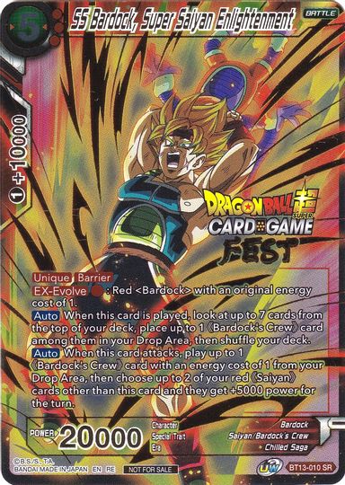 SS Bardock, Super Saiyan Enlightenment (Card Game Fest 2022) (BT13-010) [Tournament Promotion Cards] | Pegasus Games WI