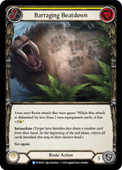 Barraging Beatdown (Yellow) [U-WTR018] (Welcome to Rathe Unlimited)  Unlimited Rainbow Foil | Pegasus Games WI