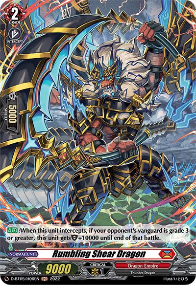 Rumbling Shear Dragon (D-BT05/H06EN) [Triumphant Return of the Brave Heroes] | Pegasus Games WI