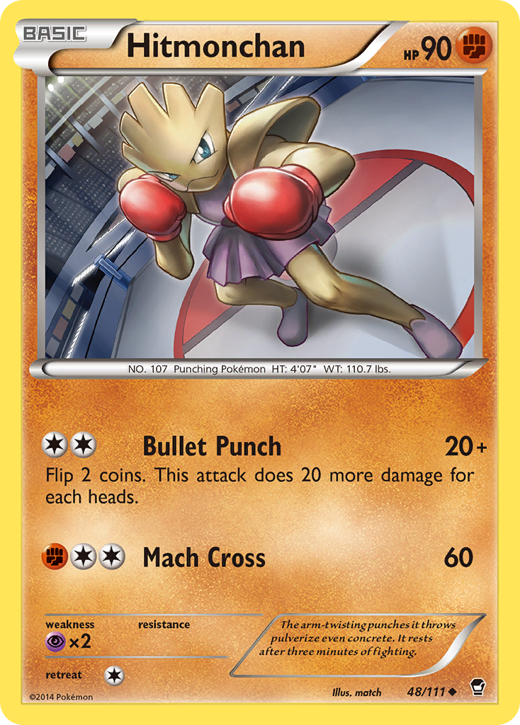 Hitmonchan (48/111) [XY: Furious Fists] | Pegasus Games WI