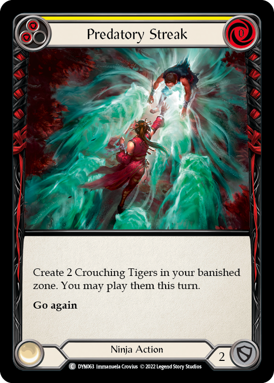 Predatory Streak (Yellow) [DYN063] (Dynasty) | Pegasus Games WI