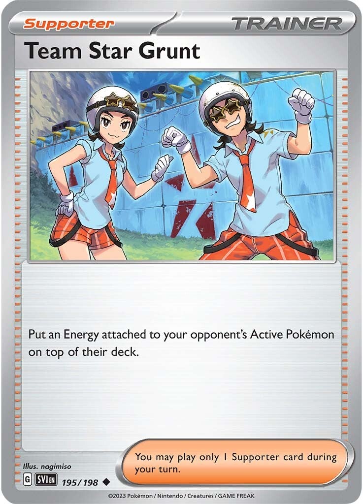 Team Star Grunt (195/198) [Scarlet & Violet: Base Set] | Pegasus Games WI