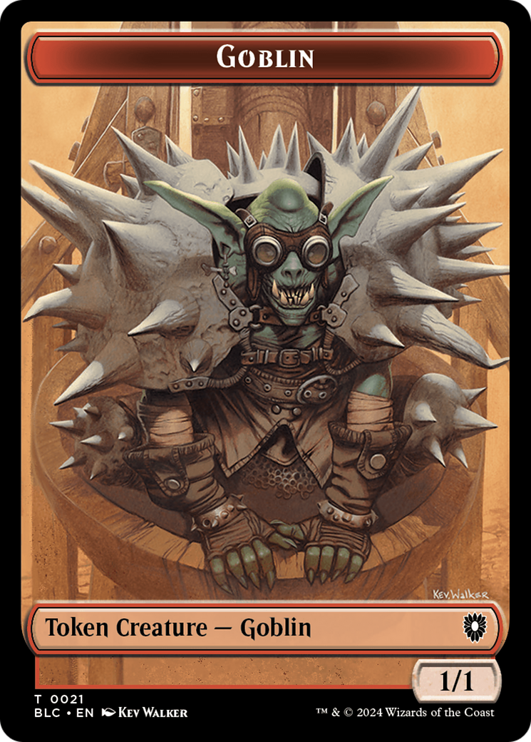 Illusion // Goblin Double-Sided Token [Bloomburrow Commander Tokens] | Pegasus Games WI