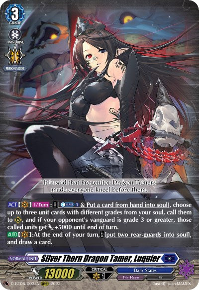 Silver Thorn Dragon Tamer, Luquier (D-BT08/003EN) [Minerva Rising] | Pegasus Games WI