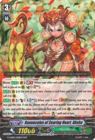 Ranunculus of Searing Heart, Ahsha (G-CHB01/008EN) [TRY3 NEXT] | Pegasus Games WI