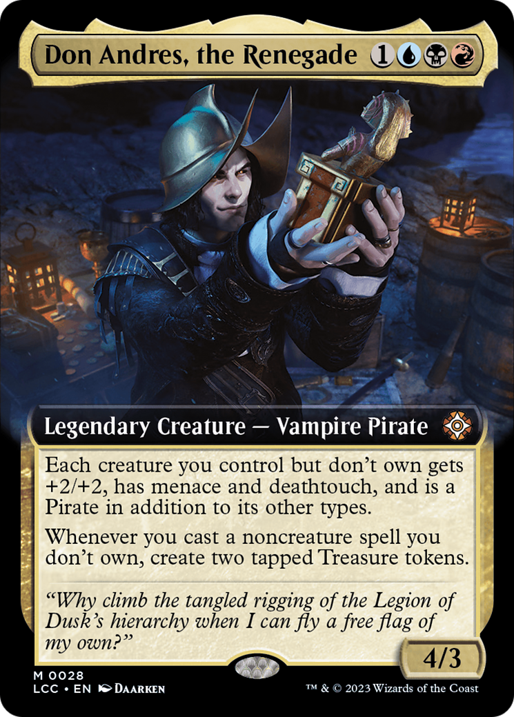Don Andres, the Renegade (Extended Art) [The Lost Caverns of Ixalan Commander] | Pegasus Games WI