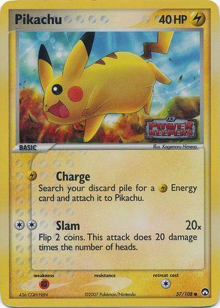 Pikachu (57/108) (Stamped) [EX: Power Keepers] | Pegasus Games WI