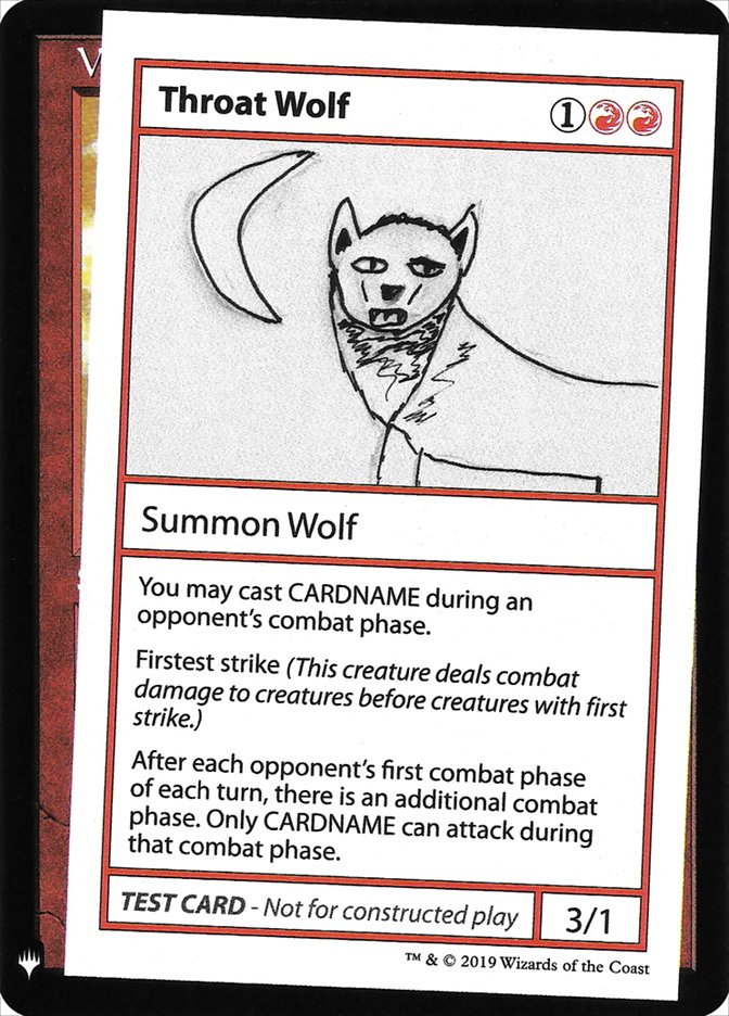 Throat Wolf [Mystery Booster Playtest Cards] | Pegasus Games WI