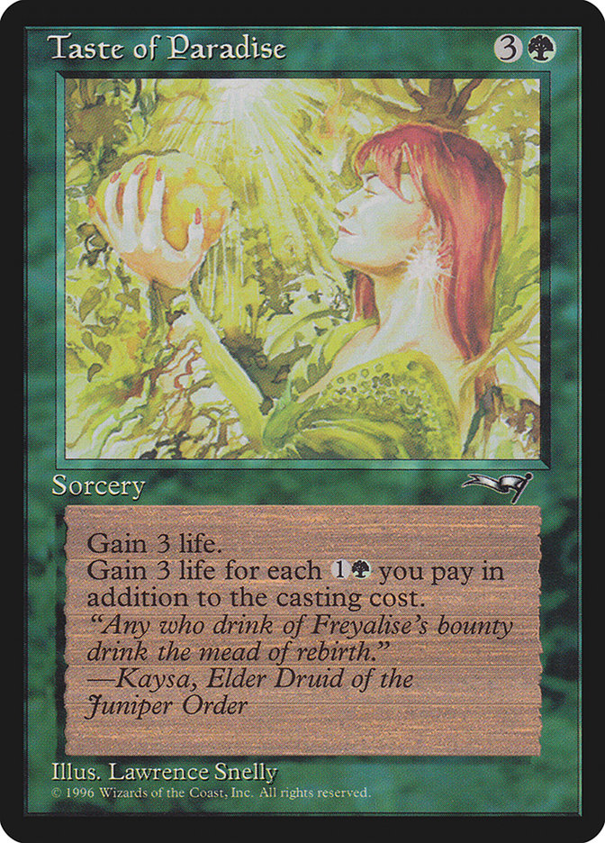 Taste of Paradise (Holding Fruit) [Alliances] | Pegasus Games WI