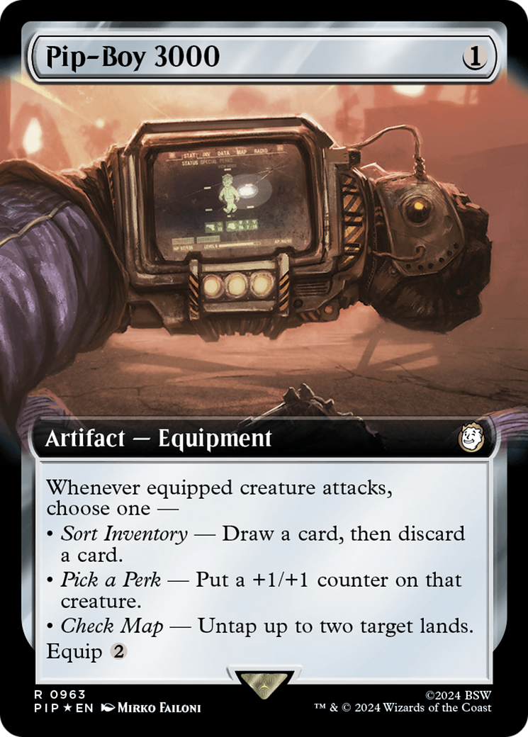 Pip-Boy 3000 (Extended Art) (Surge Foil) [Fallout] | Pegasus Games WI