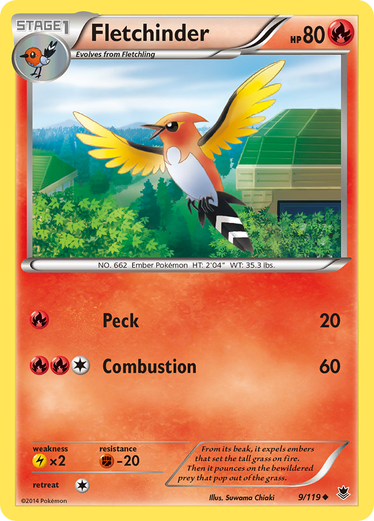 Fletchinder (9/119) [XY: Phantom Forces] | Pegasus Games WI