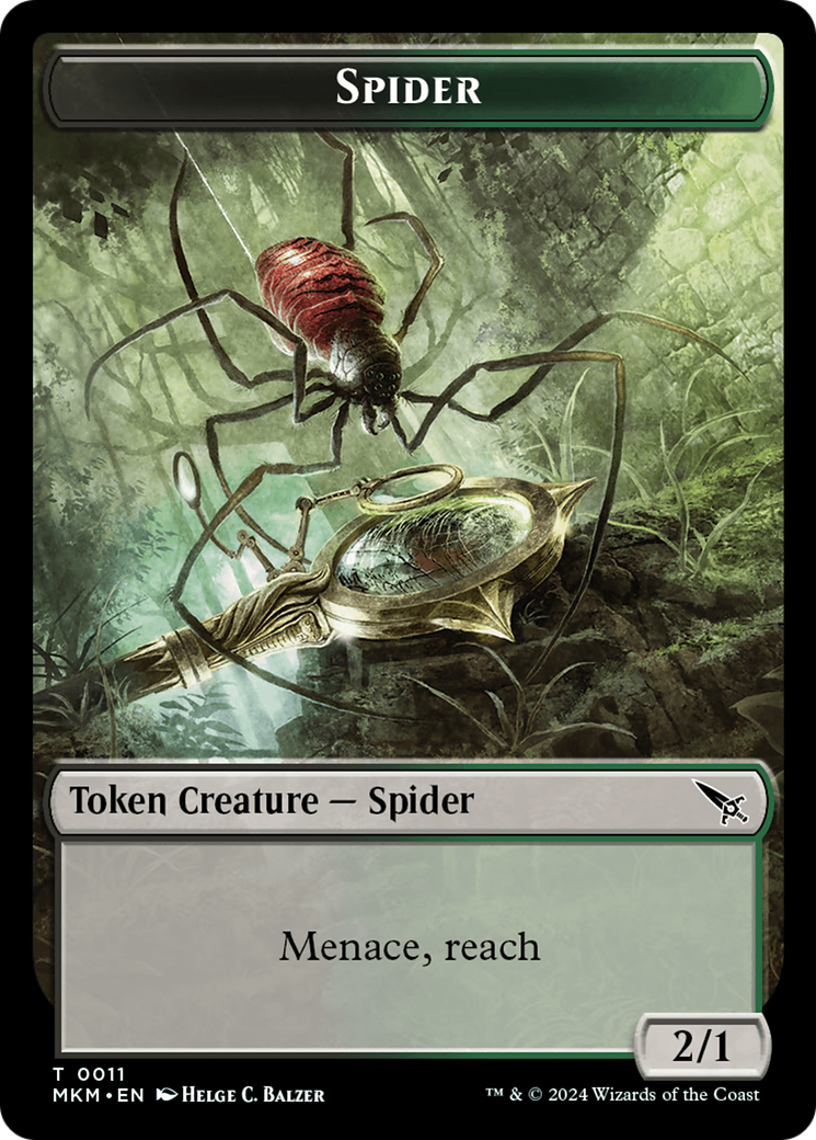 Spider Token [Murders at Karlov Manor Tokens] | Pegasus Games WI