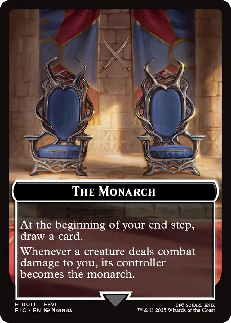 The Blackjack // The Monarch Double-Sided Token [FINAL FANTASY Commander Tokens] | Pegasus Games WI