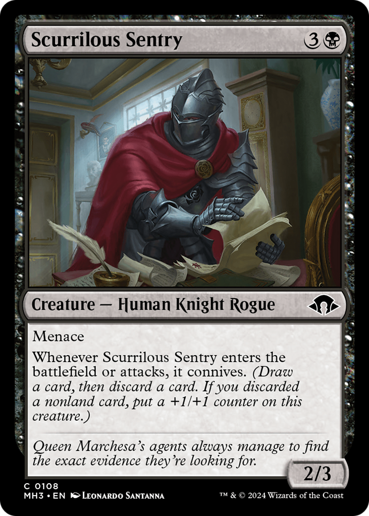 Scurrilous Sentry [Modern Horizons 3] | Pegasus Games WI