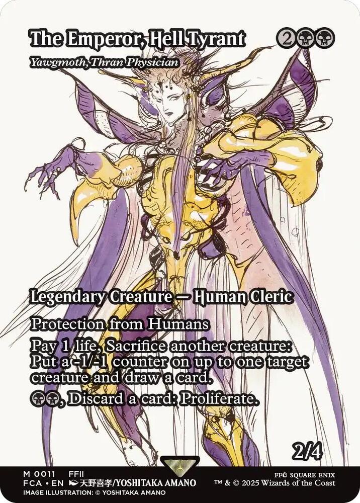 The Emperor, Hell Tyrant - Yawgmoth, Thran Physician (Showcase) [FINAL FANTASY : Through the Ages] | Pegasus Games WI