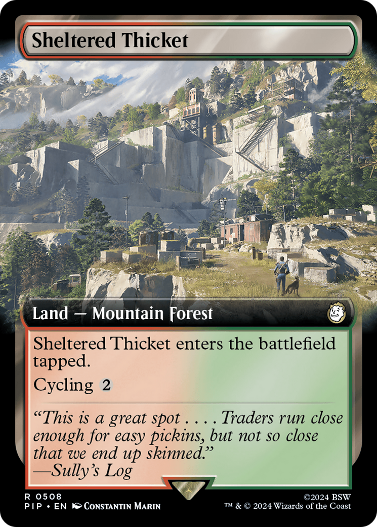 Sheltered Thicket (Extended Art) [Fallout] | Pegasus Games WI