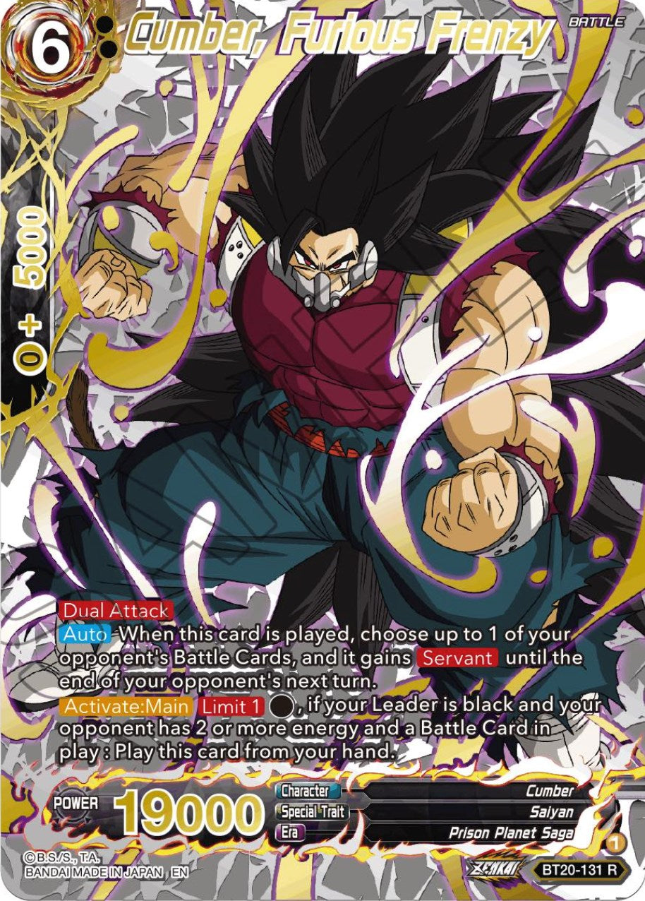 Cumber, Furious Frenzy (Gold-Stamped) (BT20-131) [Power Absorbed] | Pegasus Games WI