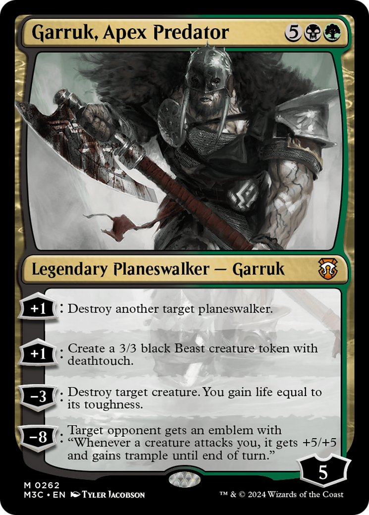 Garruk, Apex Predator (Ripple Foil) [Modern Horizons 3 Commander] | Pegasus Games WI