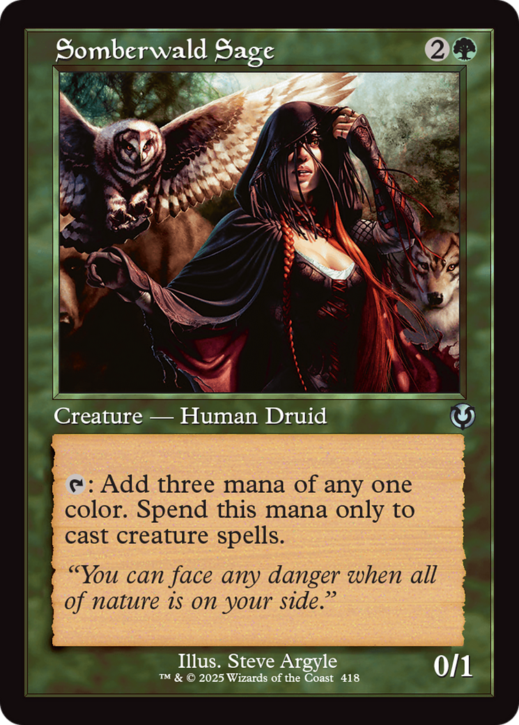 Somberwald Sage (Retro Frame) [Innistrad Remastered] | Pegasus Games WI