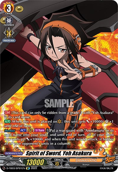 Spirit of Sword, Yoh Asakura (D-TB03/SP01EN) [Shaman King] | Pegasus Games WI