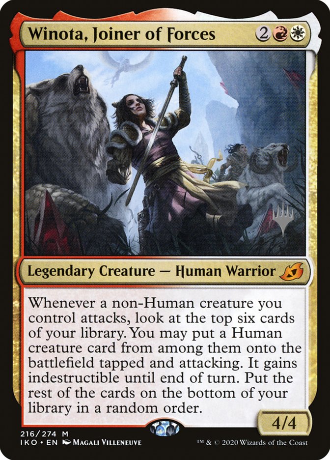 Winota, Joiner of Forces (Promo Pack) [Ikoria: Lair of Behemoths Promos] | Pegasus Games WI
