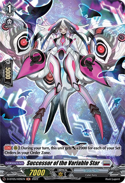 Successor of the Variable Star (D-BT05/H26EN) [Triumphant Return of the Brave Heroes] | Pegasus Games WI