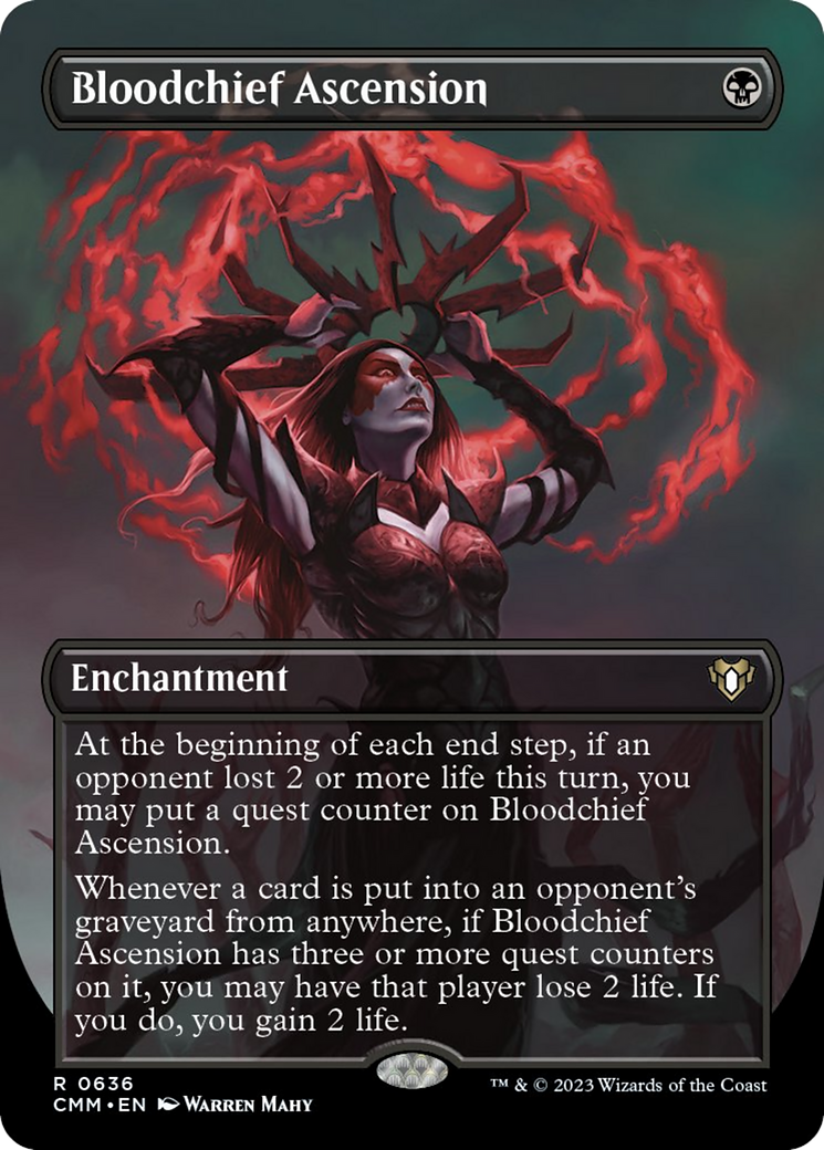 Bloodchief Ascension (Borderless Alternate Art) [Commander Masters] | Pegasus Games WI