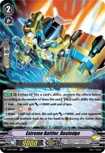 Extreme Battler, Dosledge (V-BT11/021EN) [Storm of the Blue Cavalry] | Pegasus Games WI